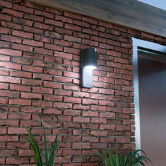 Aplique de pared exterior en aluminio "MALEY" - IP44 - GU10