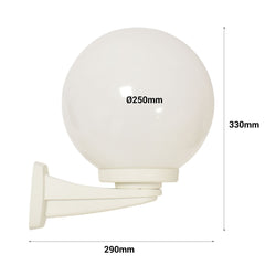 Aplique de pared exterior esfera FUMAGALLI "Nardo/G250" - E27