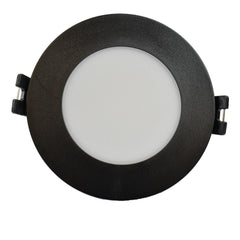 Aro downlight estanco circular para bombilla GU10 / MR16 - Difusor opal - Corte Ø 75-80 mm - IP54
