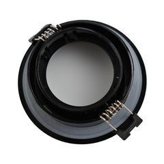 Aro downlight estanco circular para bombilla GU10 / MR16 - Difusor opal - Corte Ø 75-80 mm - IP54