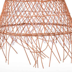 Lámpara colgante de mimbre "Willow" con interruptor y enchufe