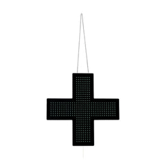 Cruz de farmacia LED monocolor verde - 60x60cm - Una cara - IP20