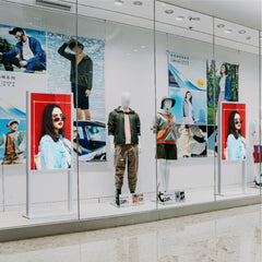 Display publicitario LCD para escaparates UHD 4K - 55" - Android - Indoor