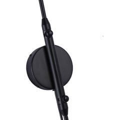 Aplique de pared de diseño "Louise" con interruptor y enchufe - 2xE27