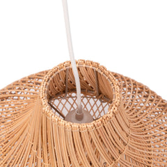 Lámpara colgante de mimbre "Samoa" con interruptor y enchufe
