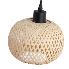 Aplique de pared madera y mimbre "Shelley" - E27