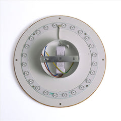 Aplique de pared circular en madera "Lune" - 26W - Ø 30cm