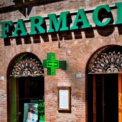 Cruz de farmacia LED monocolor verde programable P16 - Exterior