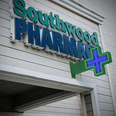 Cruz de farmacia LED RGB multicolor programable P6 - Exterior