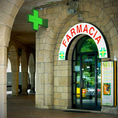 Cruz de farmacia LED monocolor verde programable P10 - Exterior - 96x96cm