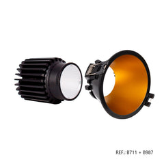 Módulo LED 15W para aro downlight MR16/GU10 - 45º - CRI 90