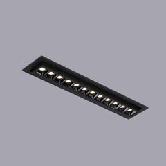 Foco lineal LED empotrable 20W - Orientable - UGR18 - CRI90 - Chip OSRAM - 2800K