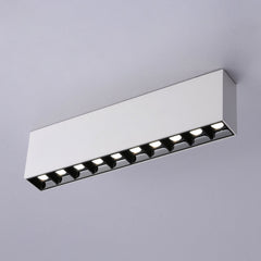 Foco lineal LED superficie color blanco - 20W - UGR18 - CRI90 - Chip OSRAM
