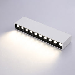 Foco lineal LED superficie color blanco - 20W - UGR18 - CRI90 - Chip OSRAM