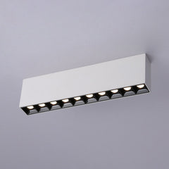 Foco lineal LED superficie color blanco - 20W - UGR18 - CRI90 - Chip OSRAM