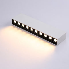 Foco lineal LED superficie color blanco - 20W - UGR18 - CRI90 - Chip OSRAM