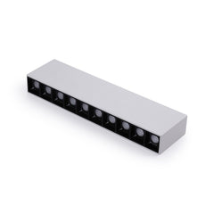 Foco lineal LED superficie color blanco - 20W - UGR18 - CRI90 - Chip OSRAM