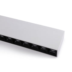 Foco lineal LED superficie color blanco - 20W - UGR18 - CRI90 - Chip OSRAM