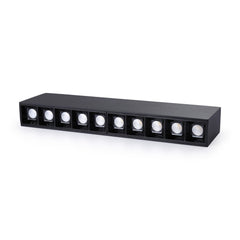 Foco lineal LED superficie color blanco - 20W - UGR18 - CRI90 - Chip OSRAM