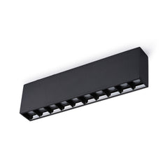 Foco lineal LED superficie color blanco - 20W - UGR18 - CRI90 - Chip OSRAM