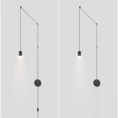 Lámpara colgante de diseño "Nébula" con enchufe e interruptor - 1x6W