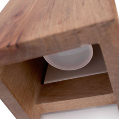 Aplique de pared bidireccional madera "Durga" - 2 x GU10 - Interior