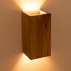 Aplique de pared bidireccional madera "Durga" - 2 x GU10 - Interior