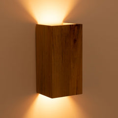 Aplique de pared bidireccional madera "Durga" - 2 x GU10 - Interior