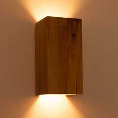 Aplique de pared bidireccional madera "Durga" - 2 x GU10 - Interior
