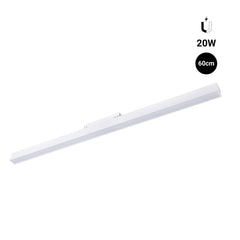 Luminaria lineal LED opal para carril magnético 48V - 20W