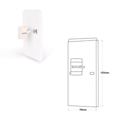 Aplique de pared bidireccional madera "Durga" - 2 x GU10 - Interior