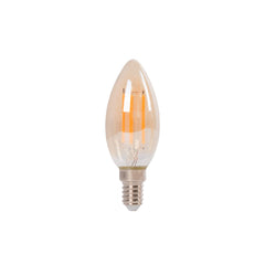 Bombilla LED filamento Vela E14 C35 - 4W - Vintage - 2200K