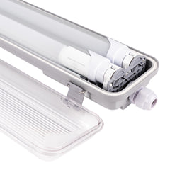 Pantalla estanca para 2 tubos LED 60cm - IP65
