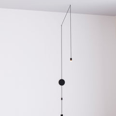 Lámpara colgante de diseño "Nébula" con enchufe e interruptor - 1x6W