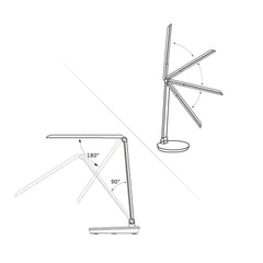 Lámpara de escritorio LED con USB - Regulable - CCT - 4W