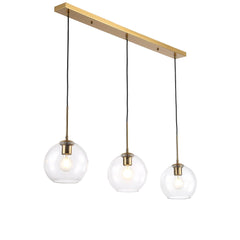 Lámpara colgante cristal triple "Merce" - 3 x E27
