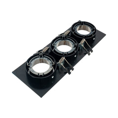 Aro downlight cuadrado basculante triple GU10 / MR16 - Bajo UGR - Corte 75 x 235mm