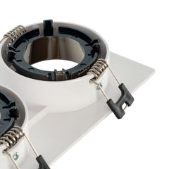 Aro downlight cuadrado basculante doble GU10 / MR16 - Bajo UGR - Corte 75 x 150mm