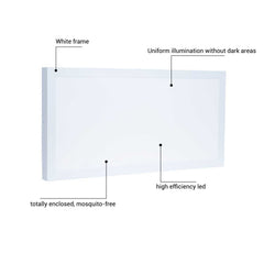 Plafon Panel LED de superficie 60x30cm 24W 2150 Lumens