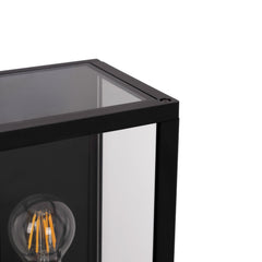 Aplique de pared exterior aluminio "Glass House" - IP44 - E27