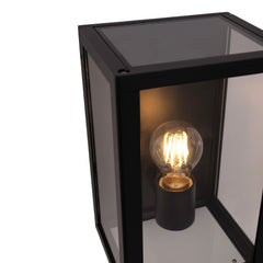 Aplique de pared exterior aluminio "Glass House" - IP44 - E27