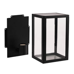 Aplique de pared exterior aluminio "Glass House" - IP44 - E27