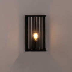 Aplique de pared exterior en aluminio "Arzo" - IP44 - E27