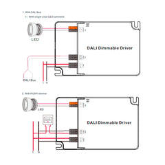 Driver regulable DALI DT6 monocolor 220-240V - Salida 6-58V DC - 500-1500mA - 65W