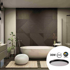 Plafón LED techo estanco CCT - 30W - Ø35cm - 3180lm - IP65