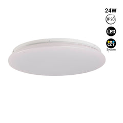 Plafón LED circular de superficie 24W CCT - Ø38cm - 1780lm - IP20