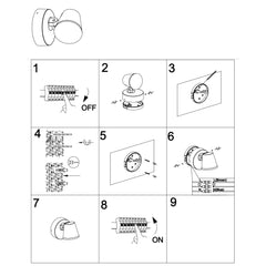 Aplique de pared exterior orientable "Stan" - 12,5W - 3000K - IP54