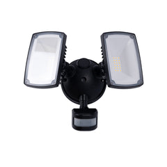 Proyector LED doble de pared exterior con sensor PIR 30W - 4000K - IP54