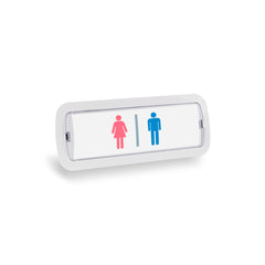 KIT pictograma autodhesivo "Baños" + Luz de emergencia permanente