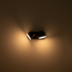 Aplique de pared exterior doble "Tura" - 20,5W - Orientable - 3000K - IP54